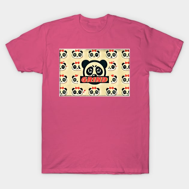 GRIND FEMALE PANDA LOGO T-Shirt by Digz